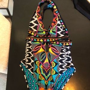 Trina Turk halter one piece swimsuit